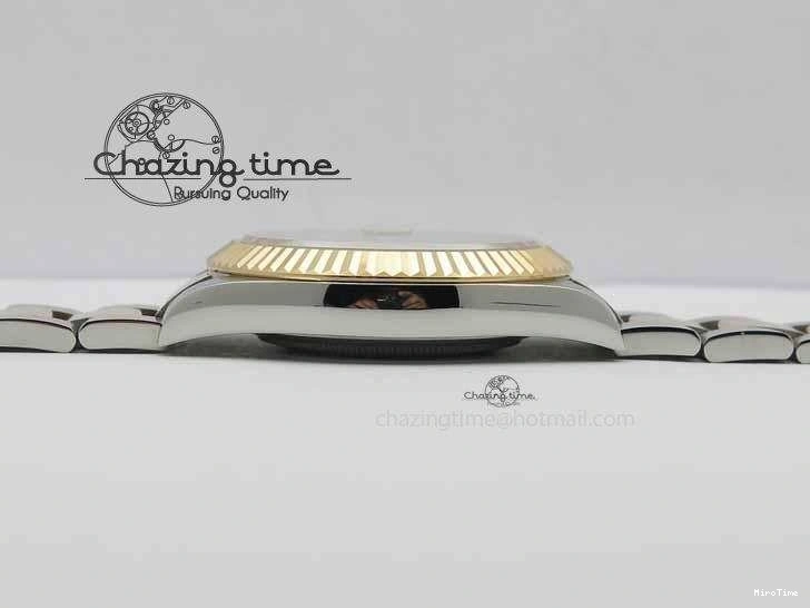 MiroTime 1218 Sleek DateJust II 41mm SS RG BP Maker Best Edition RG Roman Dial On SS RG Bracelet SA 3711